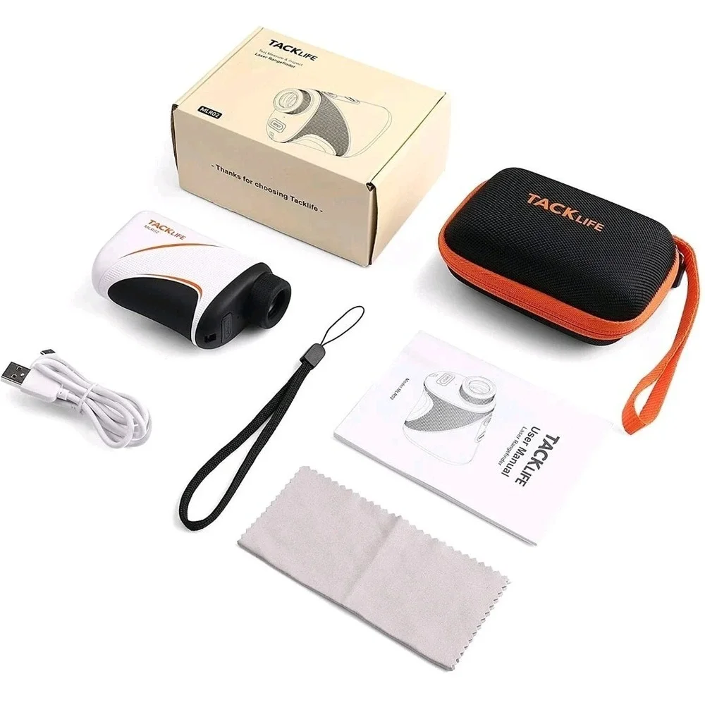 TACKLIFE MLR02 Golf Laser Rangefinder 900 Yard Flag Lock Vibration USB-C